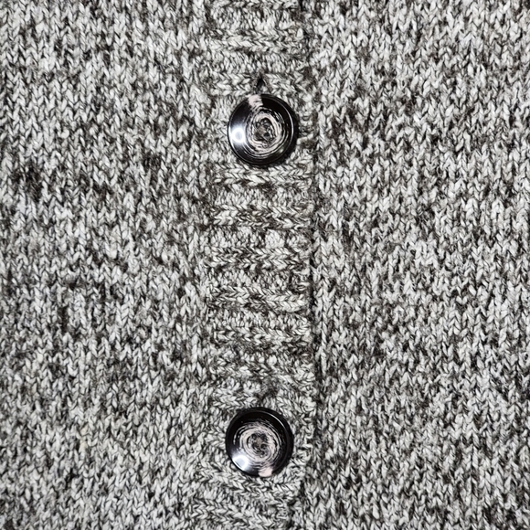 Dahlia XL Grey Knit Long Button Up Jacket - Picture 5 of 11